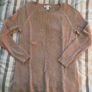 Motherhood Maternity Sweaters - Motherhood Maternity Taupe Paneled Sweater Motherhood Maternity Sweaters - Motherhood Maternity Taupe Paneled Sweater